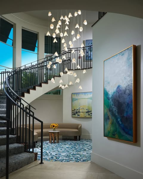 Bivalvia Cascading Glass Pendants