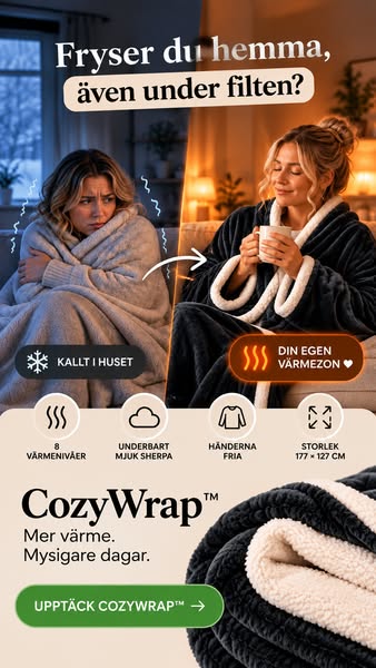 50% RABATT IDAG – Håll dig varm hela vintern med CozyWrap™
