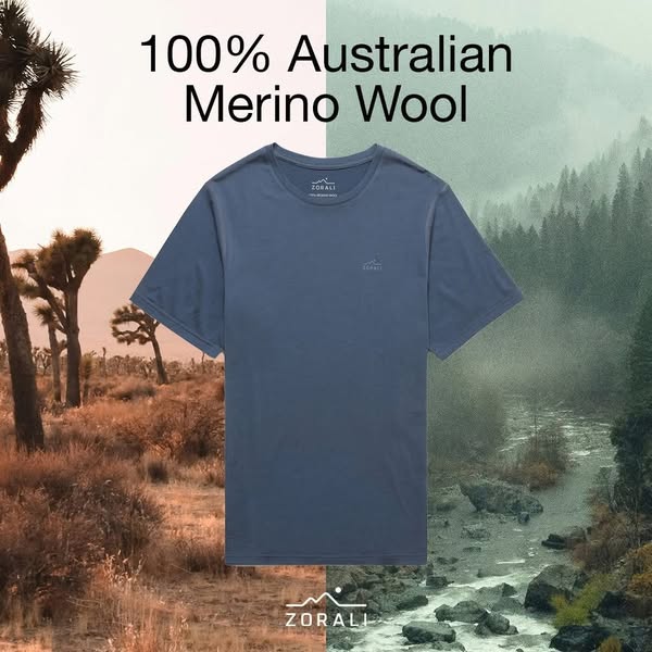 Merino T-Shirt, 100% Australian Wool