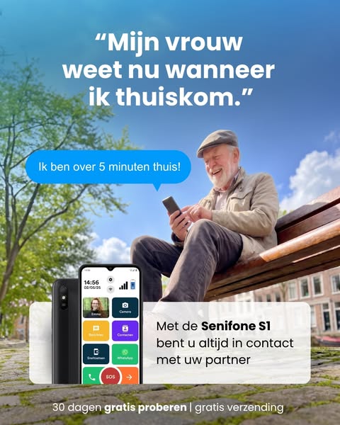 Mijn moeder weet nu wanneer opa thuiskomt