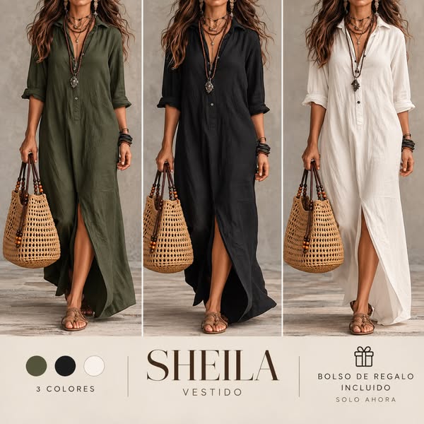 SHEILA Vestido + Bolso Tejido GRATIS
