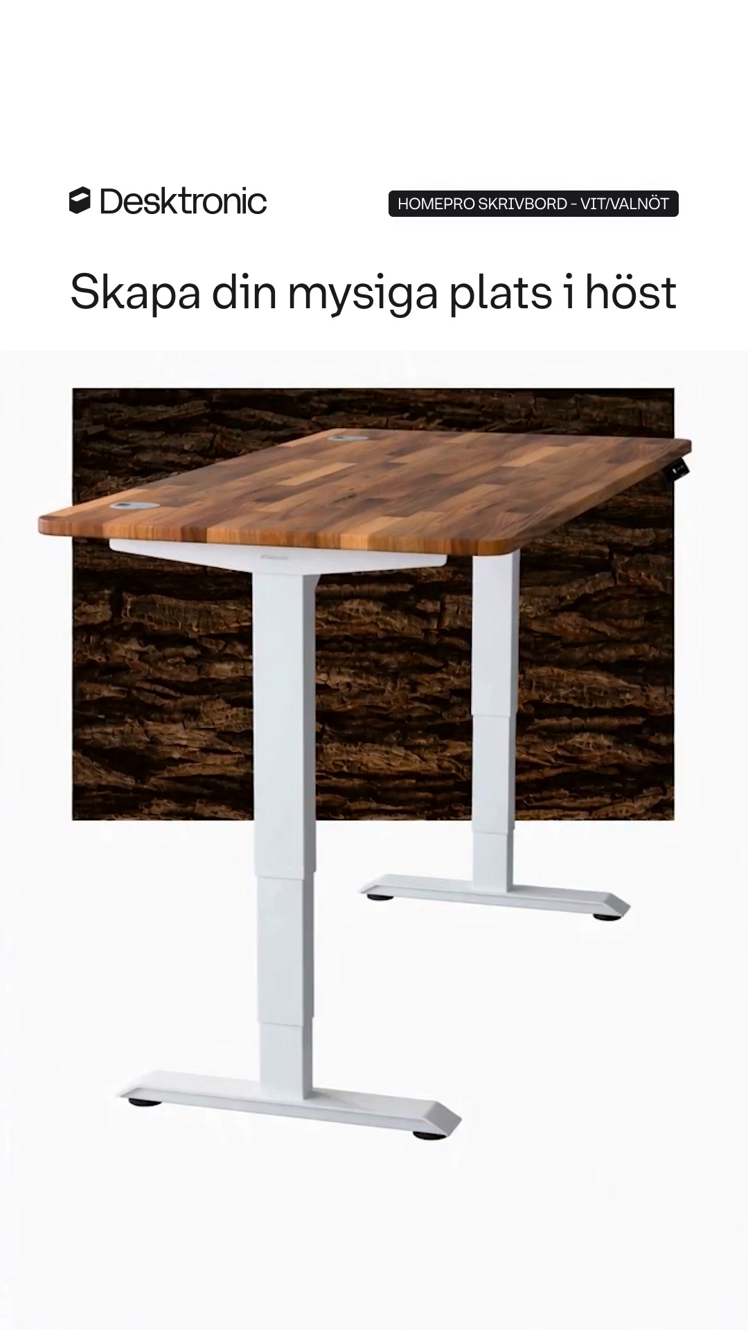 Mysig höst. Nytt skrivbord.