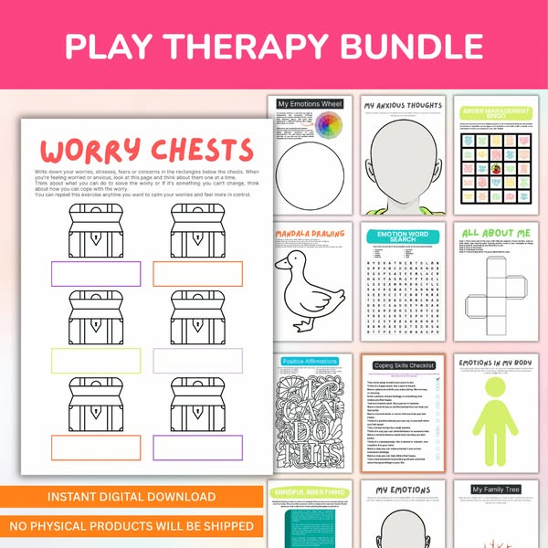90% Off Play Therapy Resource Bundle