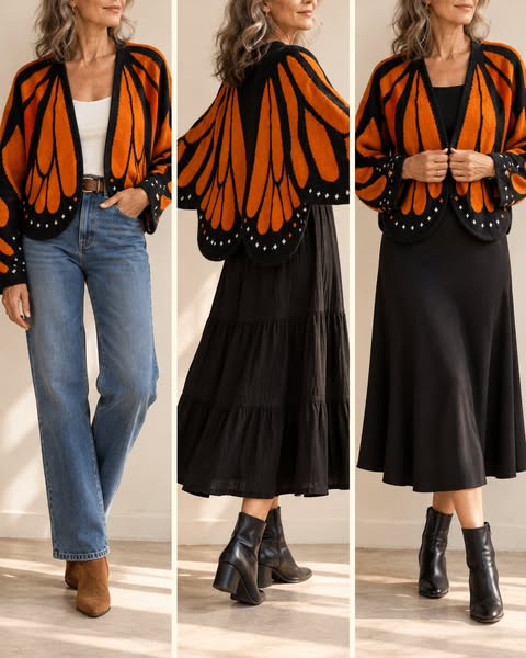 One Cardigan, Three Ways