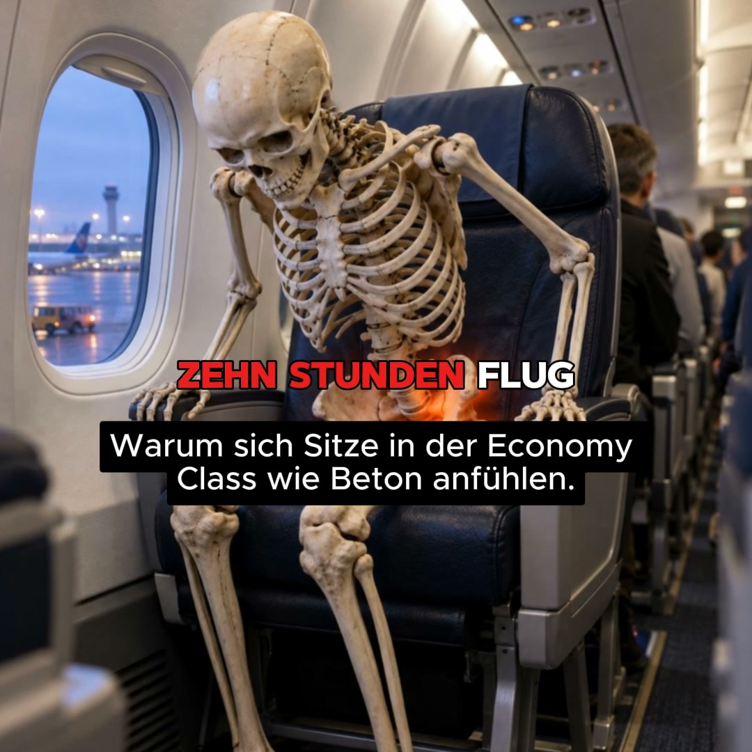 Beuge Schmerzen auf Flugreisen vor