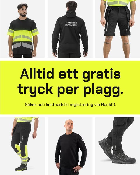 Få ett gratis tryck per plagg