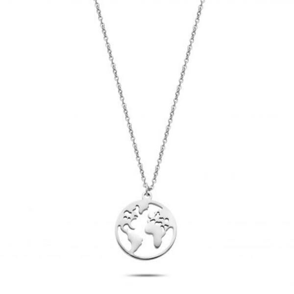 World necklace silver