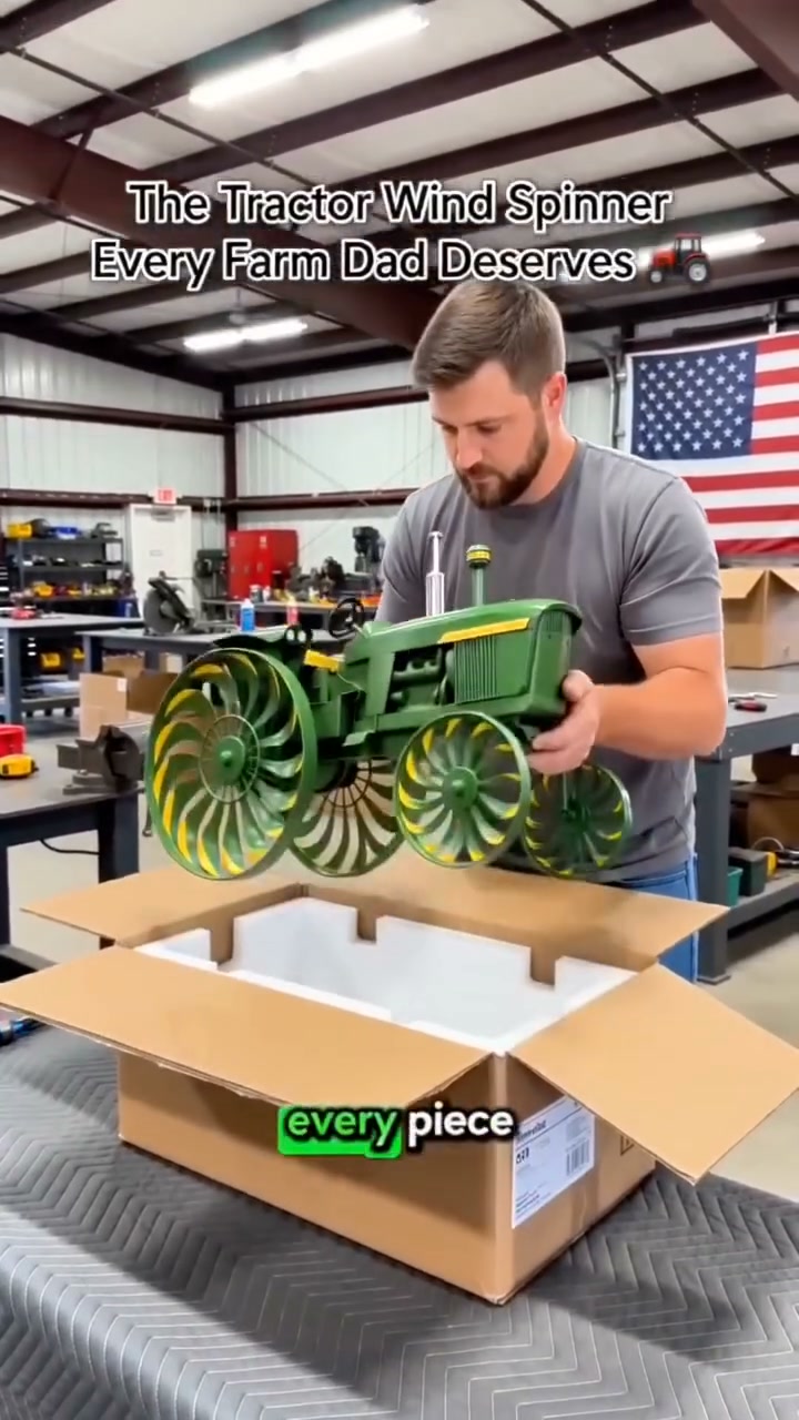 Only Today 60% OFF-Earl's Handmade Tractor Wind Spinner