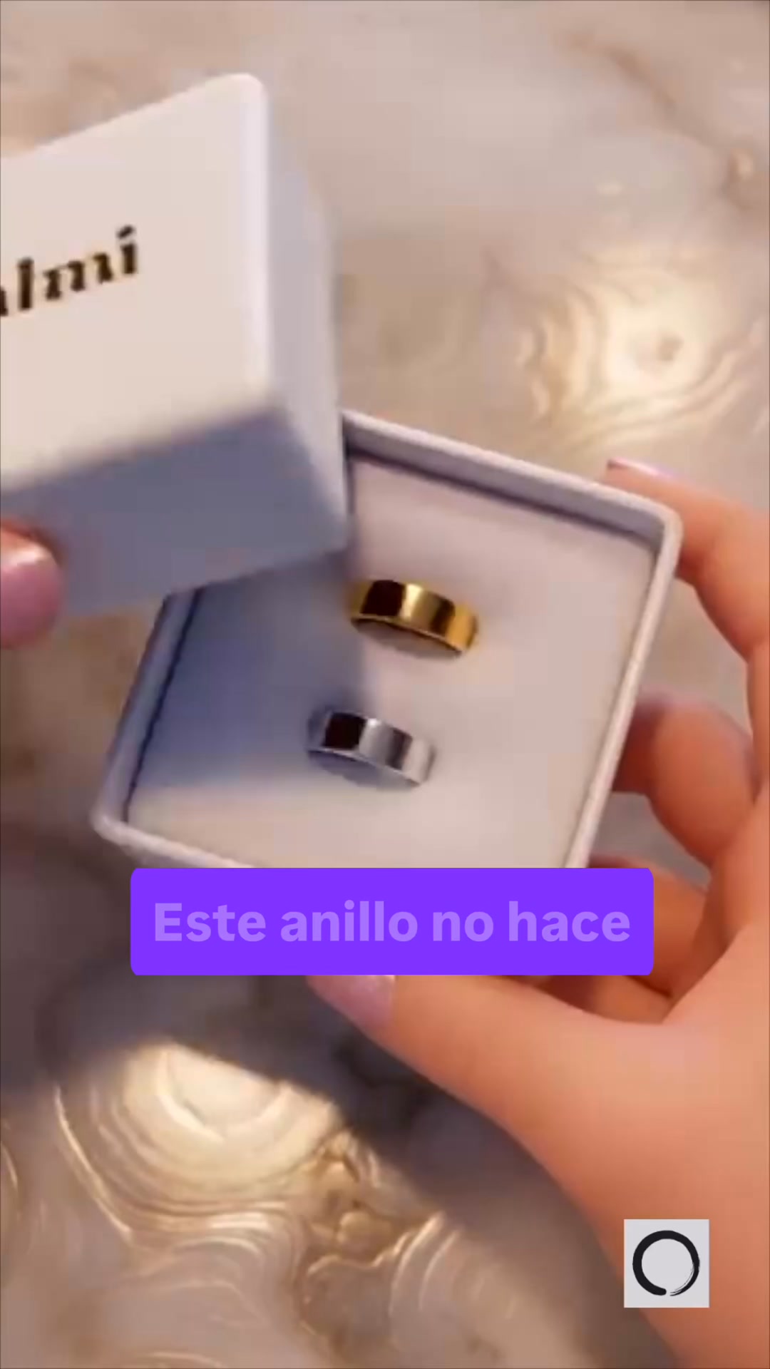 El anillo que actúa mientras lo llevas puesto