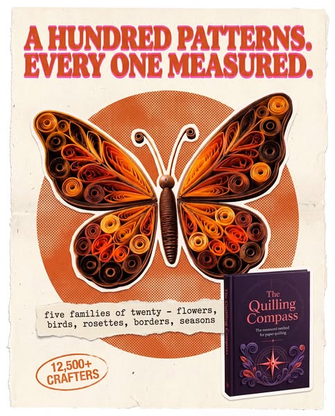 The Quilling Compass — 100 Patterns, Measured for You