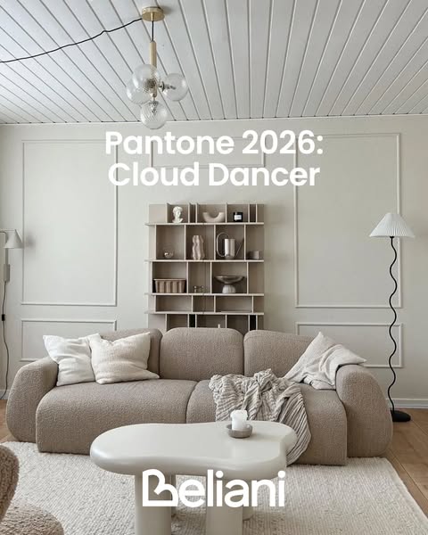Cor Pantone 2026: acolha a Cloud Dancer na sua casa