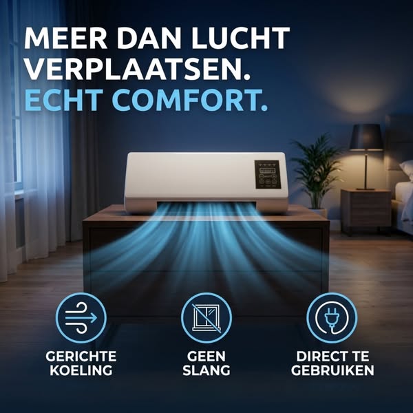 Je koopt verkoeling vóór de hittegolf. Niet tijdens.