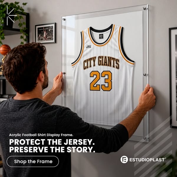 Acrylic Football Shirt Display Frame