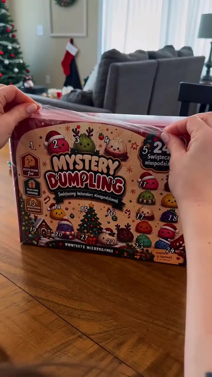 Christmas Dumpling Squishy Advent Calendar – 24 Surprise Toys