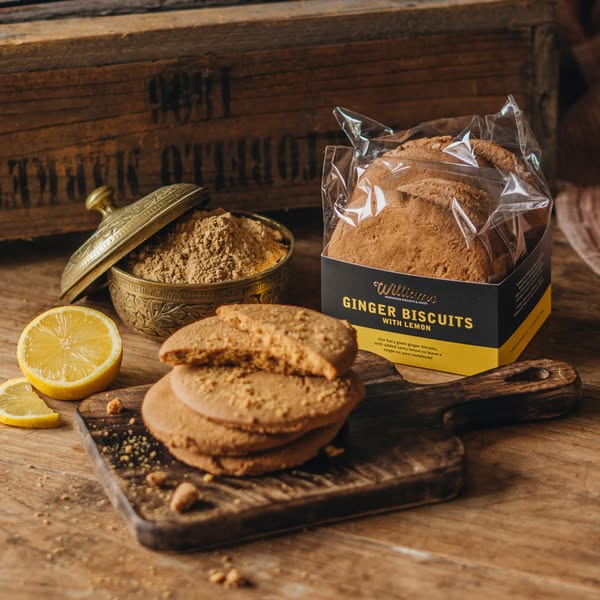 Luxury Ginger Biscuits with Lemon