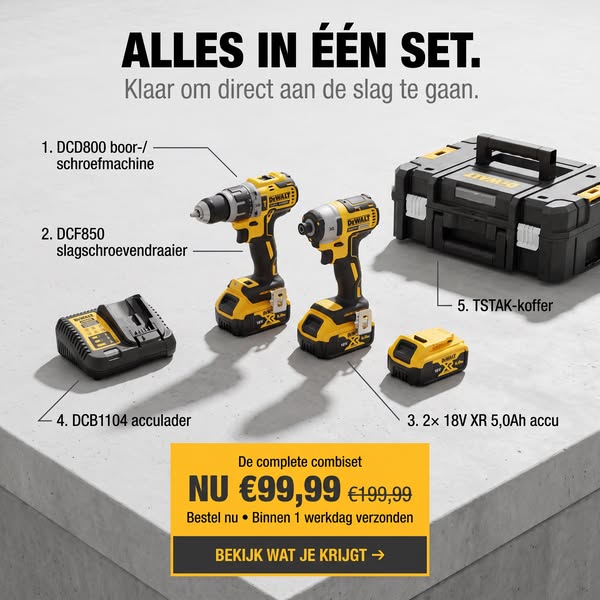 DeWalt Combiset NU €99,99
