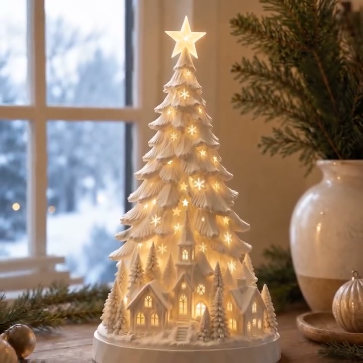 Letzter Tag: 60 % Rabatt auf die Weihnachtsbaumlampe „Weihnachtsdorf“