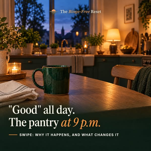 "Good" all day. The pantry at 9 p.m.