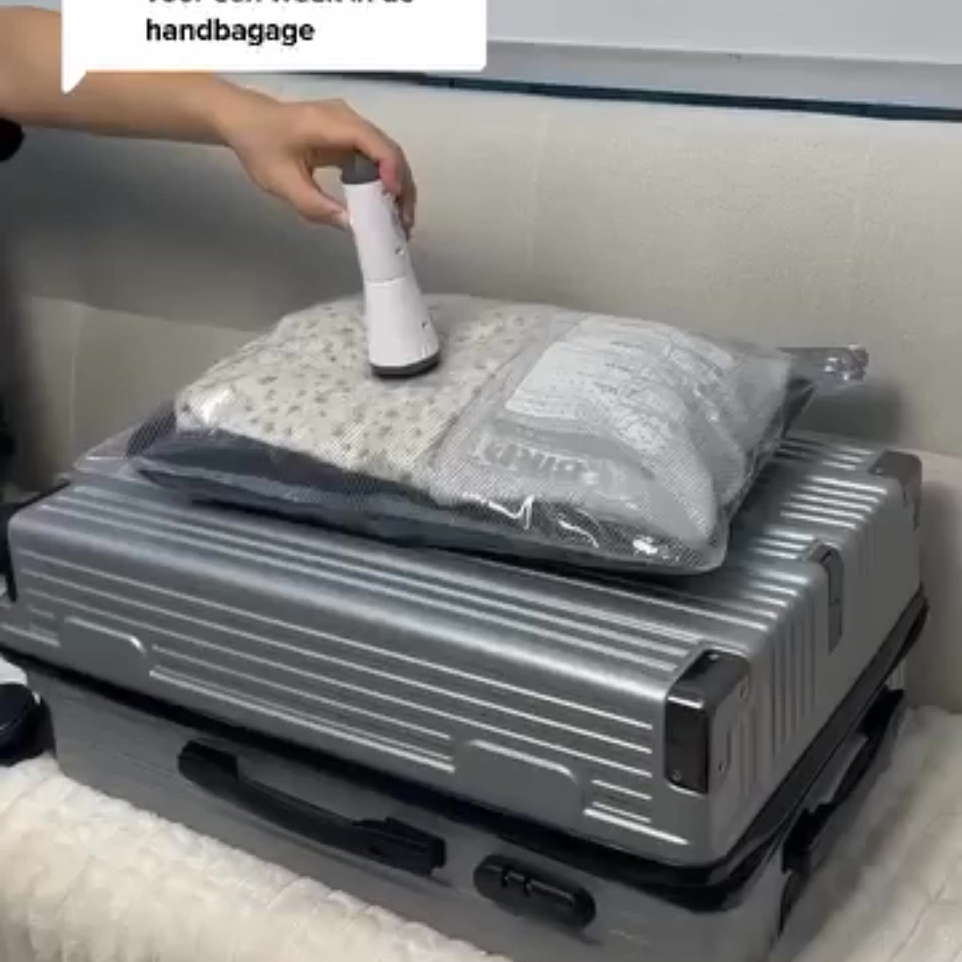 Draadloze Reis Vacuümzak Set – Compressiezakken met Elektrische Pomp