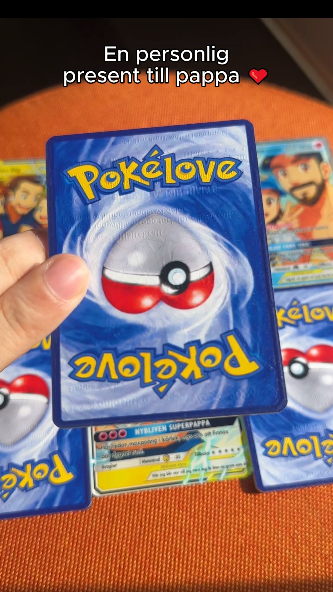 Personligt Pokémon-kort till pappa