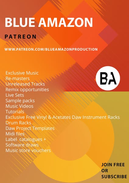 Blue Amazon Production — Creating Sample packs, production video tutorials, Full DAW, Music releases, promos+ more