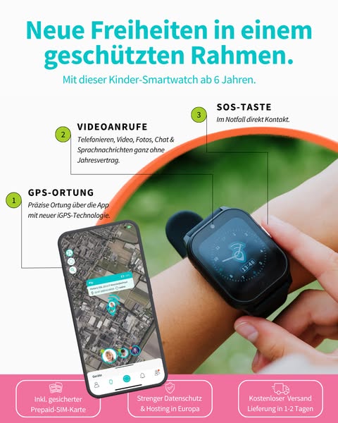 Smartwatch für Kinder ab 6 Jahren