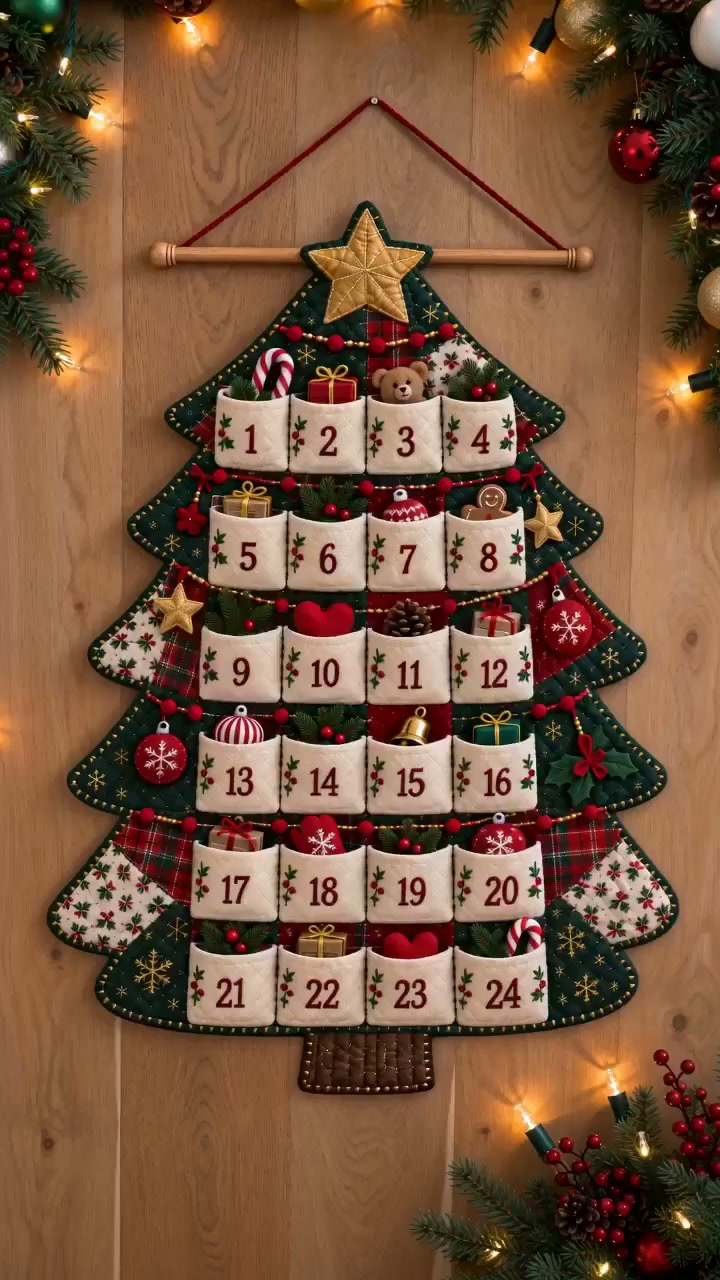 DIY Patchwork Christmas Advent Calendar Kit