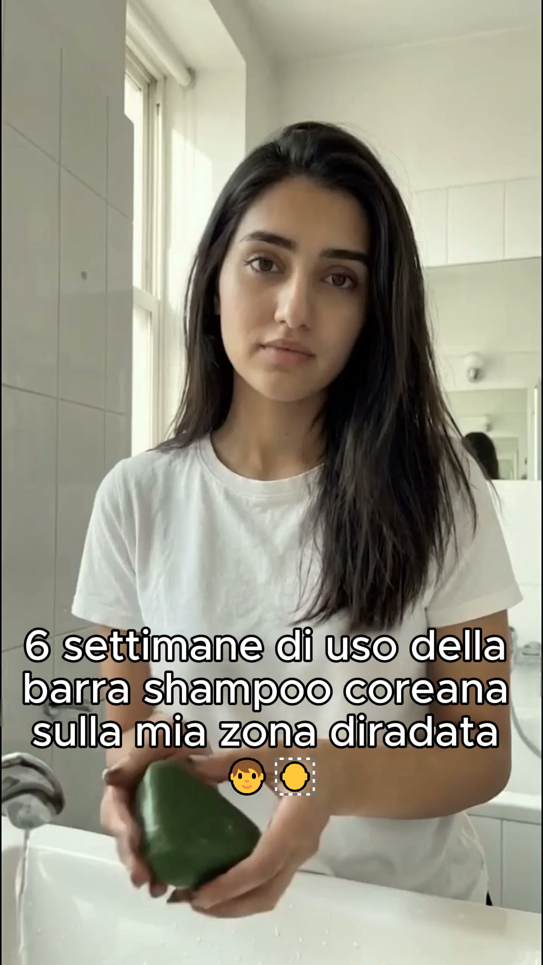 Sapone Coreano per la Crescita dei Capelli — Ferma la Caduta con 12 Erbe