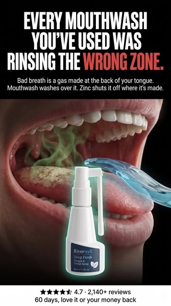 Your mouthwash is rinsing the wrong zone.