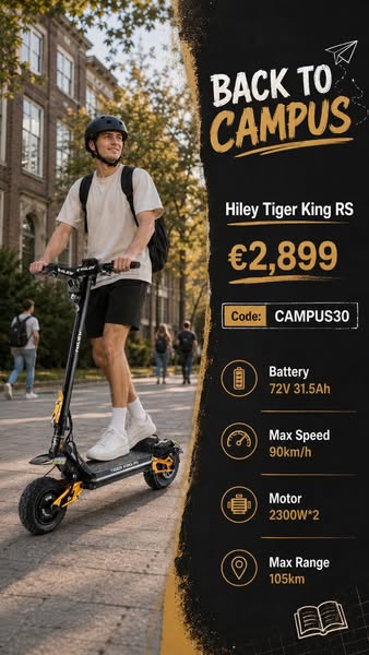 Dual Motor Power in a Lightweight Scooter