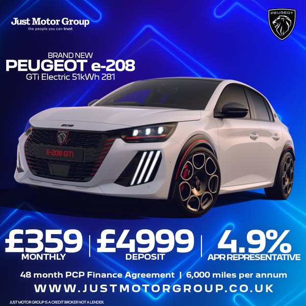 Brand New Peugeot e-208 GTi