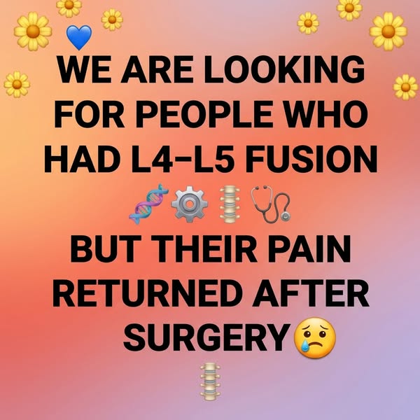 Pain Back After Your L4–L5 Fusion? Here's Why.