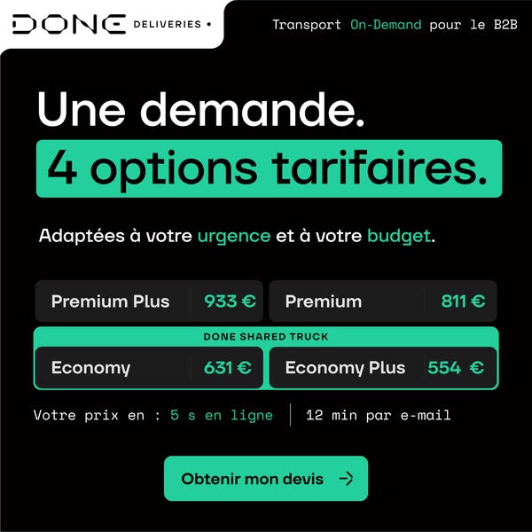 Fret B2B dans Toute l'Europe