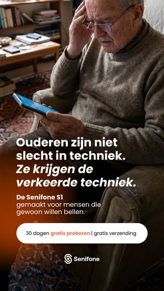 Ontdek de Senifone S1. De juiste techniek voor de juiste gebruiker.