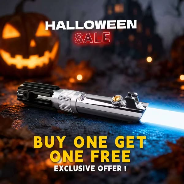 Buy 1 Get 1 FREE Lightsaber This Halloween