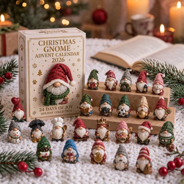 LAST DAY 49% OFF Gnome Advent Calendar 2026 – 24 Days of Whimsical Holiday Surprises