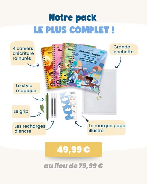 LES CAHIERS CURSIFS RAINURÉS
