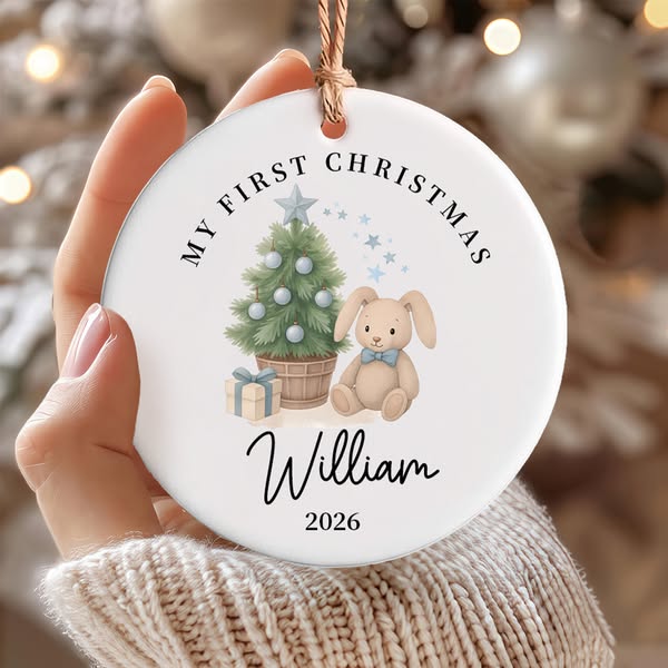 Personalized Baby's 1st Christmas Ornament