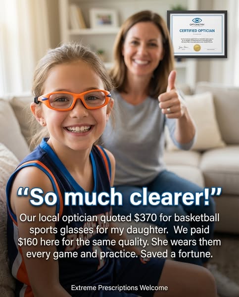 Safer Basketball Glasses for Young Players