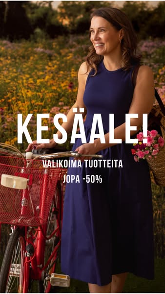 Alennuksia kotimaisilta huippumerkeiltä, jopa -50%