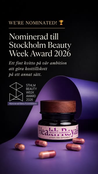Nominerad till STHLM Beauty Week Award 2026