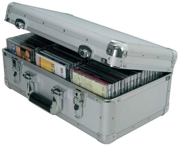citronic Aluminium CD flight case, 60 CDs