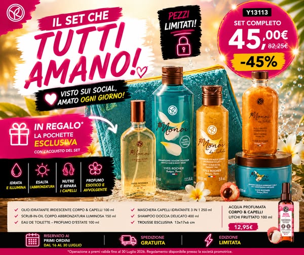 Acquista il Set Monoi in Promo