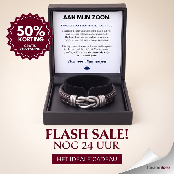 Aan Mijn Zoon - Ik hou voor altijd van jou - Infinity Armband