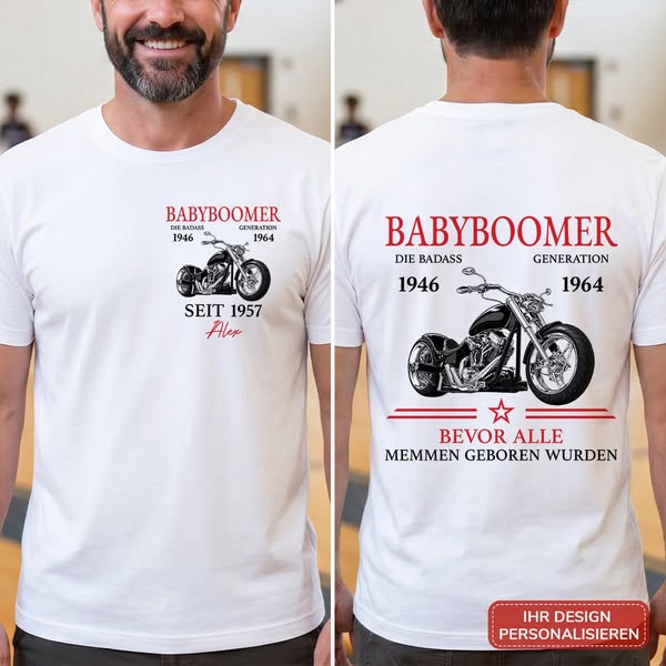 Personalisiertes T Shirt Bedrucken Beidseitig