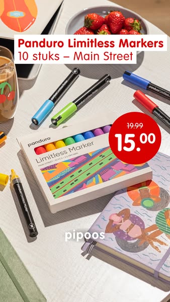 Panduro Limitless markers van €19,99 naar €15,00