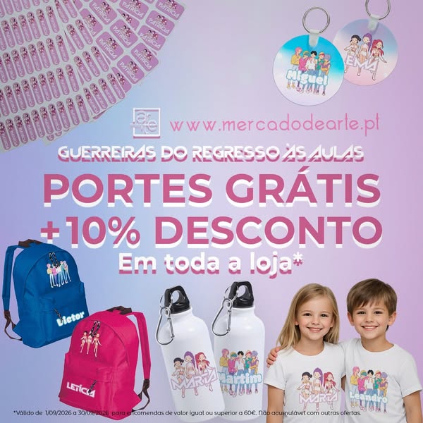 Kit Regresso às Aulas personalizado