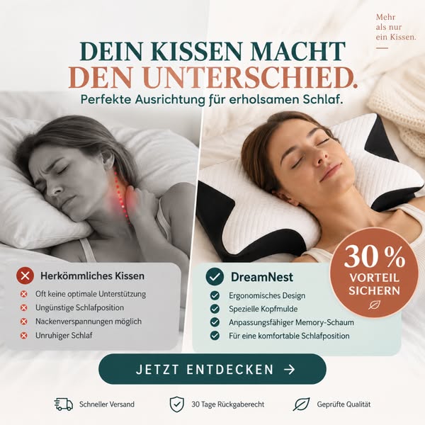 Dein Kissen macht den Unterschied.