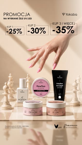 Żele UV/LED -35% Taniej
