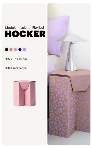 Ein Hocker, unzählige Einsatzmöglichkeiten.